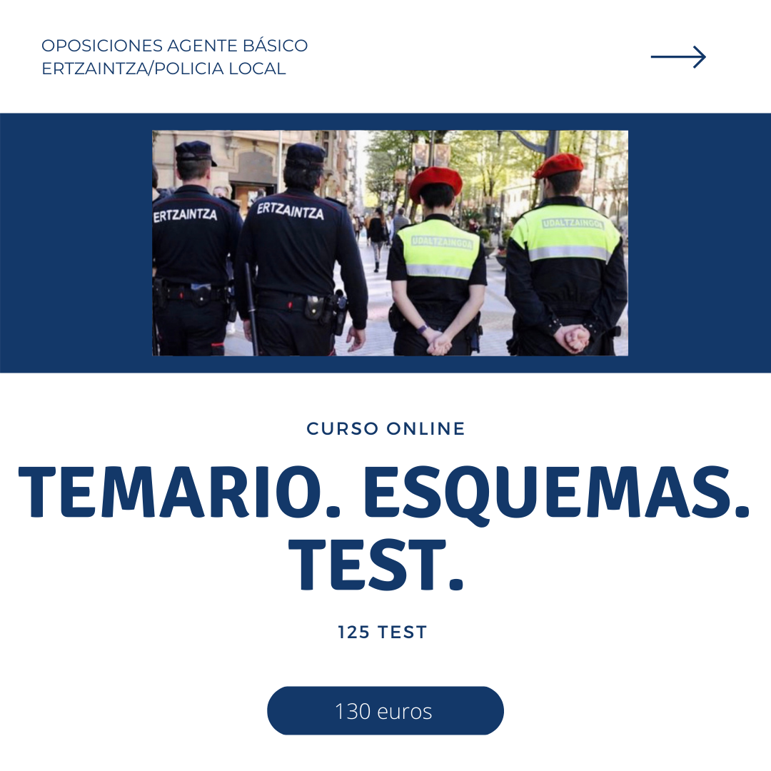 CURSO TEORÍA. TEMARIO ESQUEMATIZADO. TEST. PROMOCIÓN XXXII