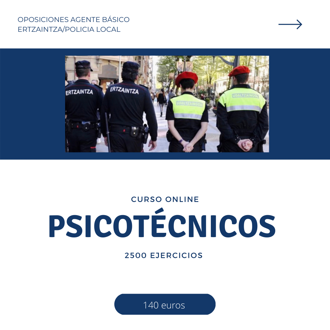 CURSO PSICOTÉCNICOS 3000 EJERCICIOS.